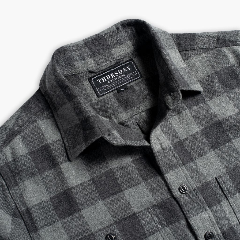 Buffalo Check Shirt | Black & Grey