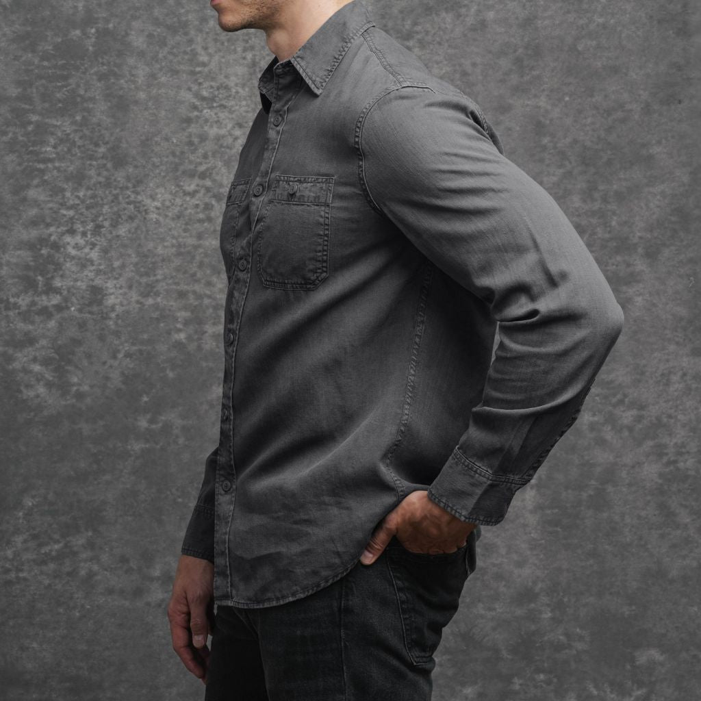 Chambray Workshirt | Charcoal