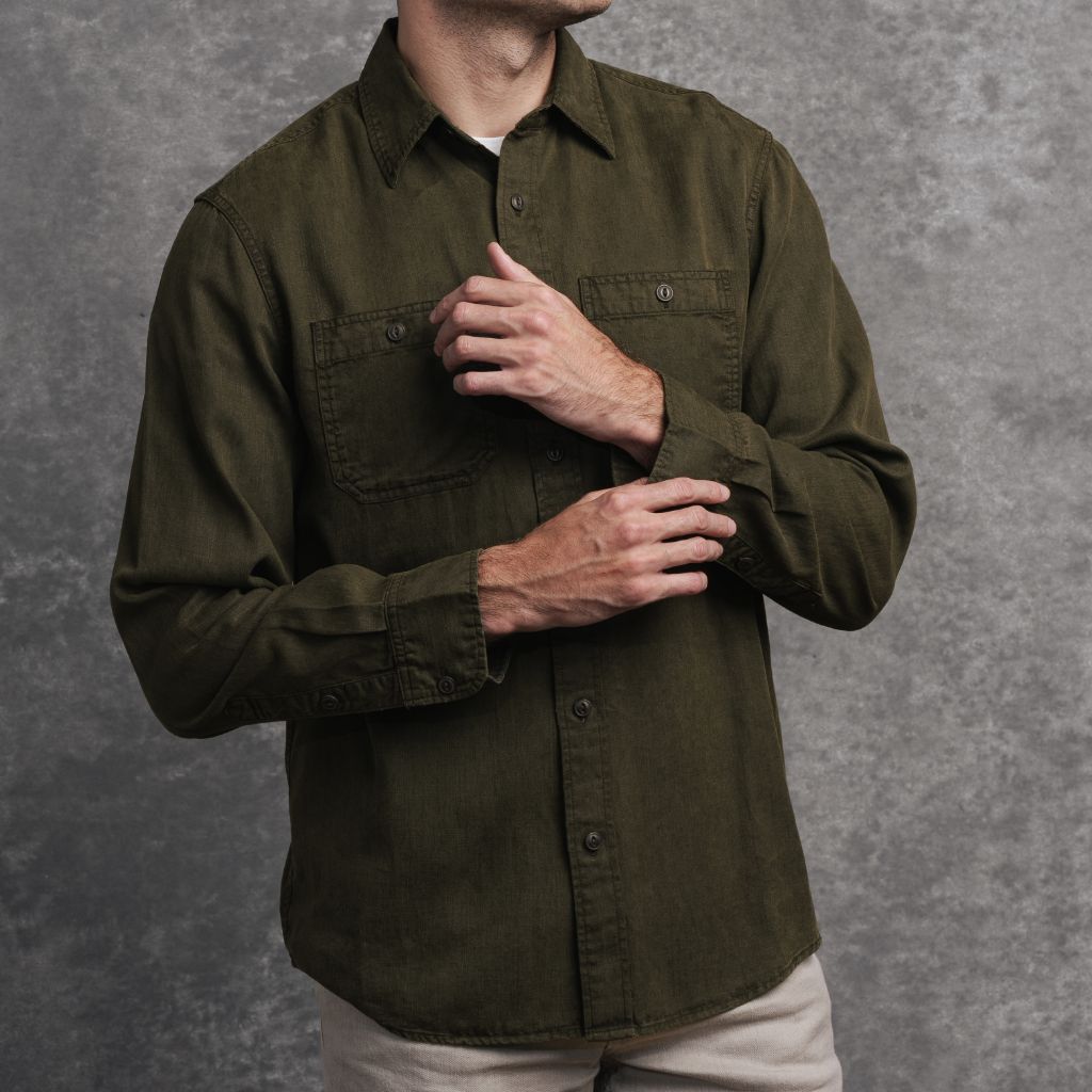 Chambray Workshirt | Olive