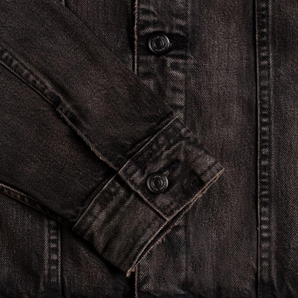 Denim Trucker Jacket | Faded Black