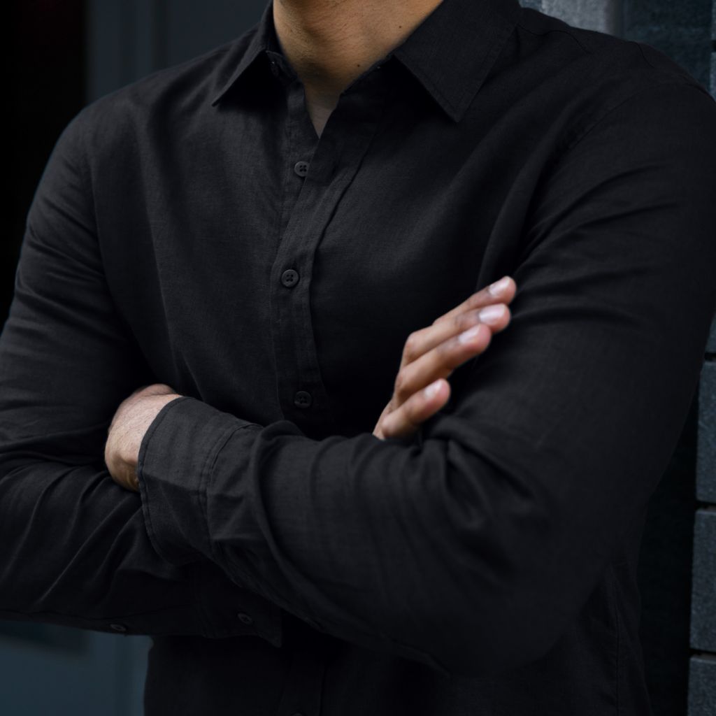 Linen Shirt | Black