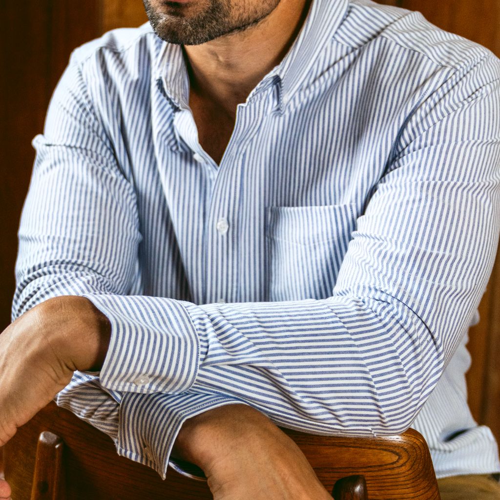 Oxford Shirt | White & Indigo