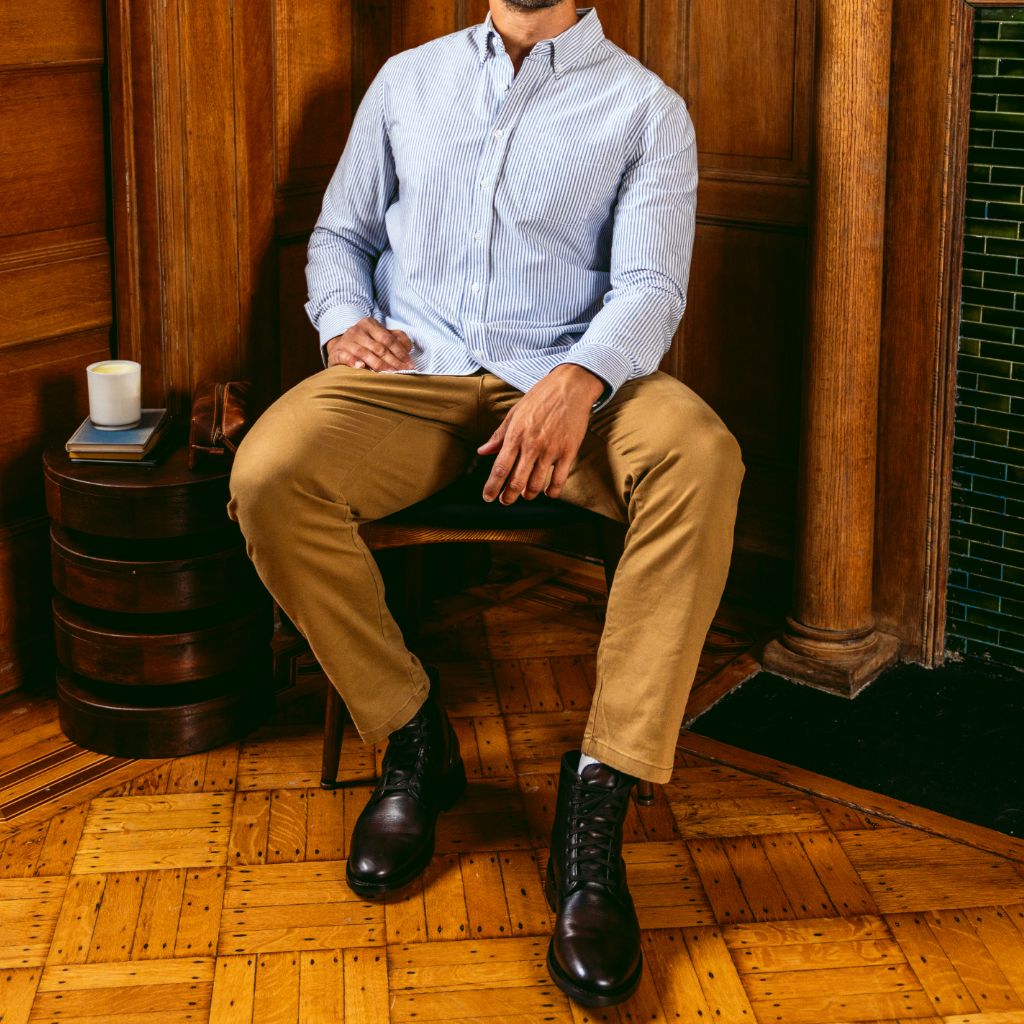 Oxford Shirt | White & Indigo