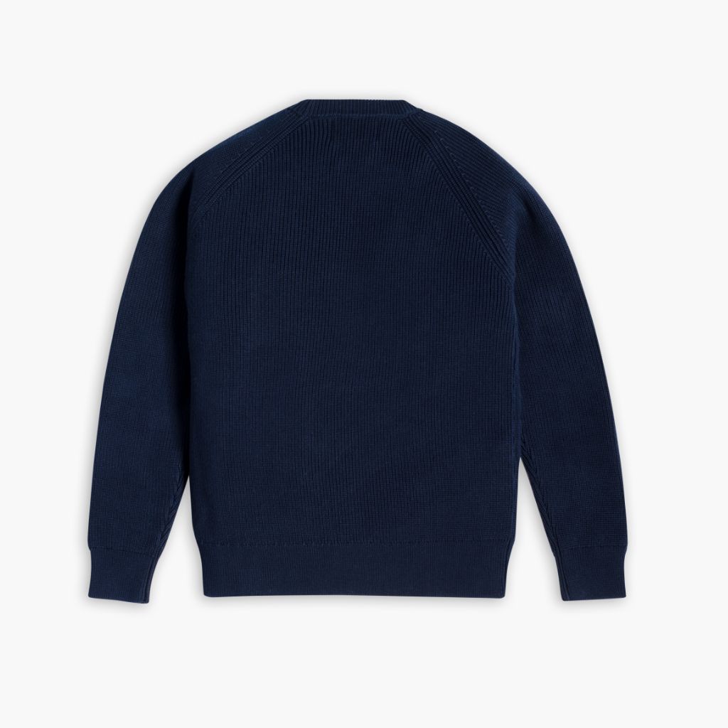 Ribbed Crewneck | Navy