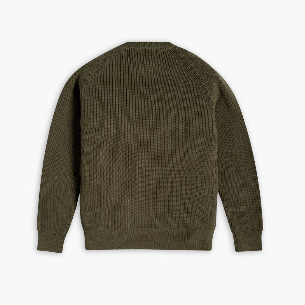 Ribbed Crewneck | Olive