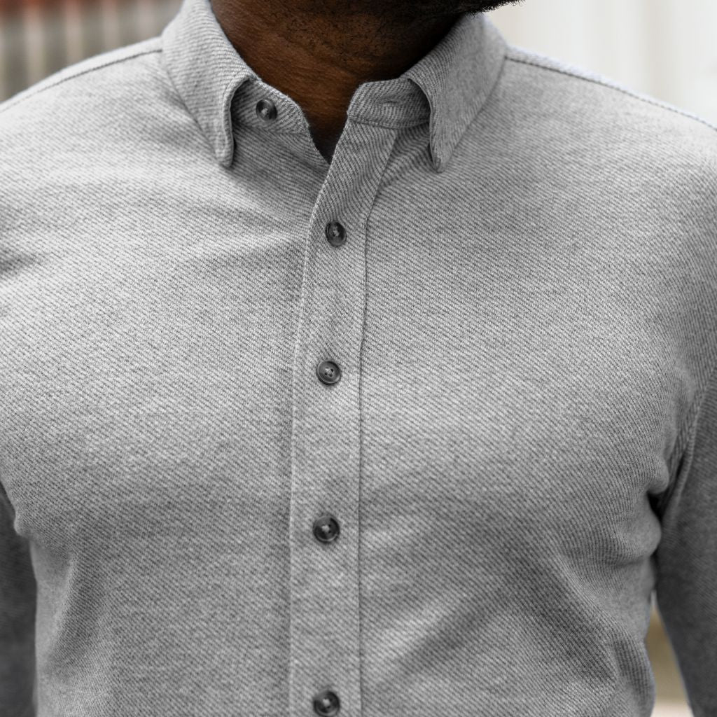Everyday Button-Down Shirt | Light Grey