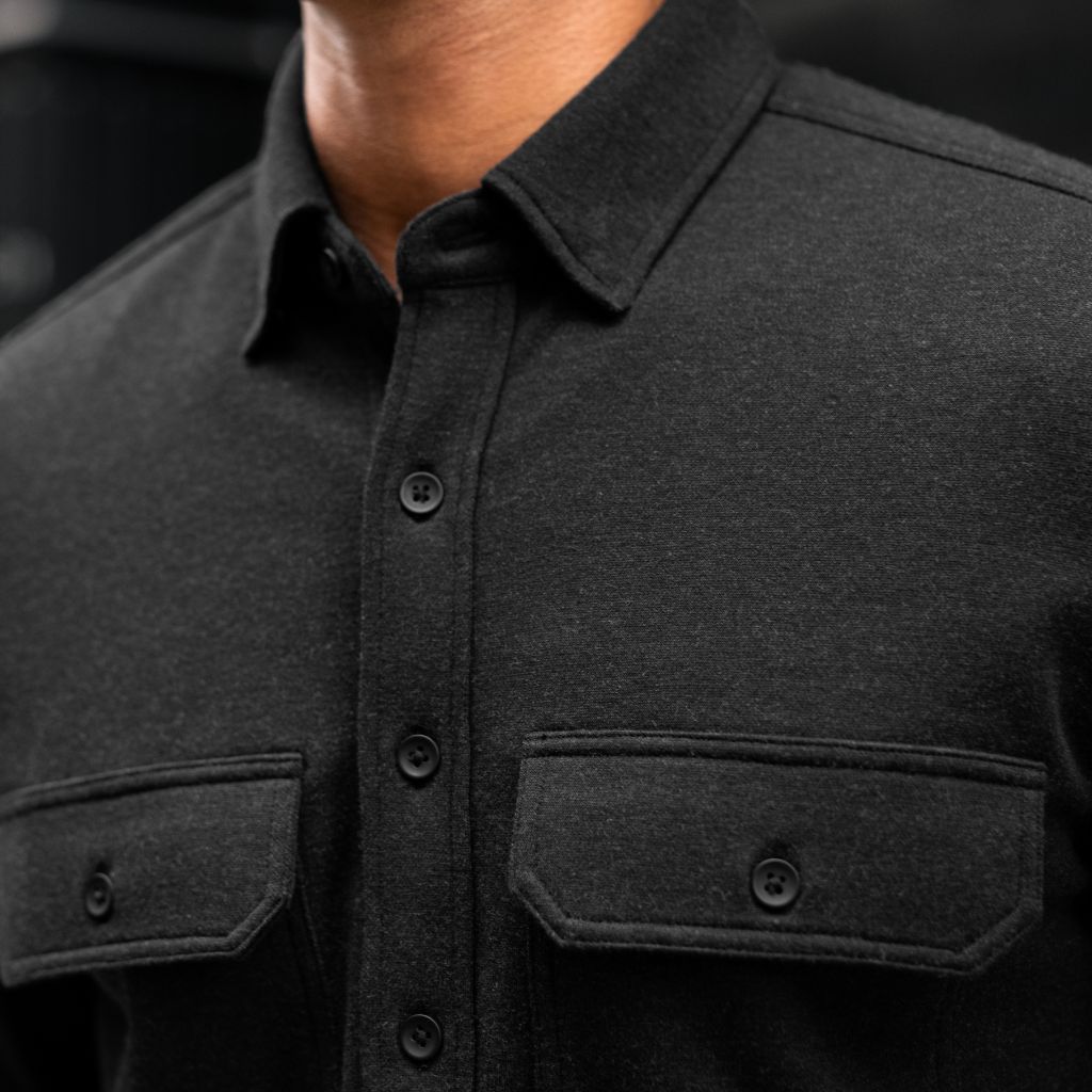 Everyday Button-Down Shirt | Black (Two Pocket)