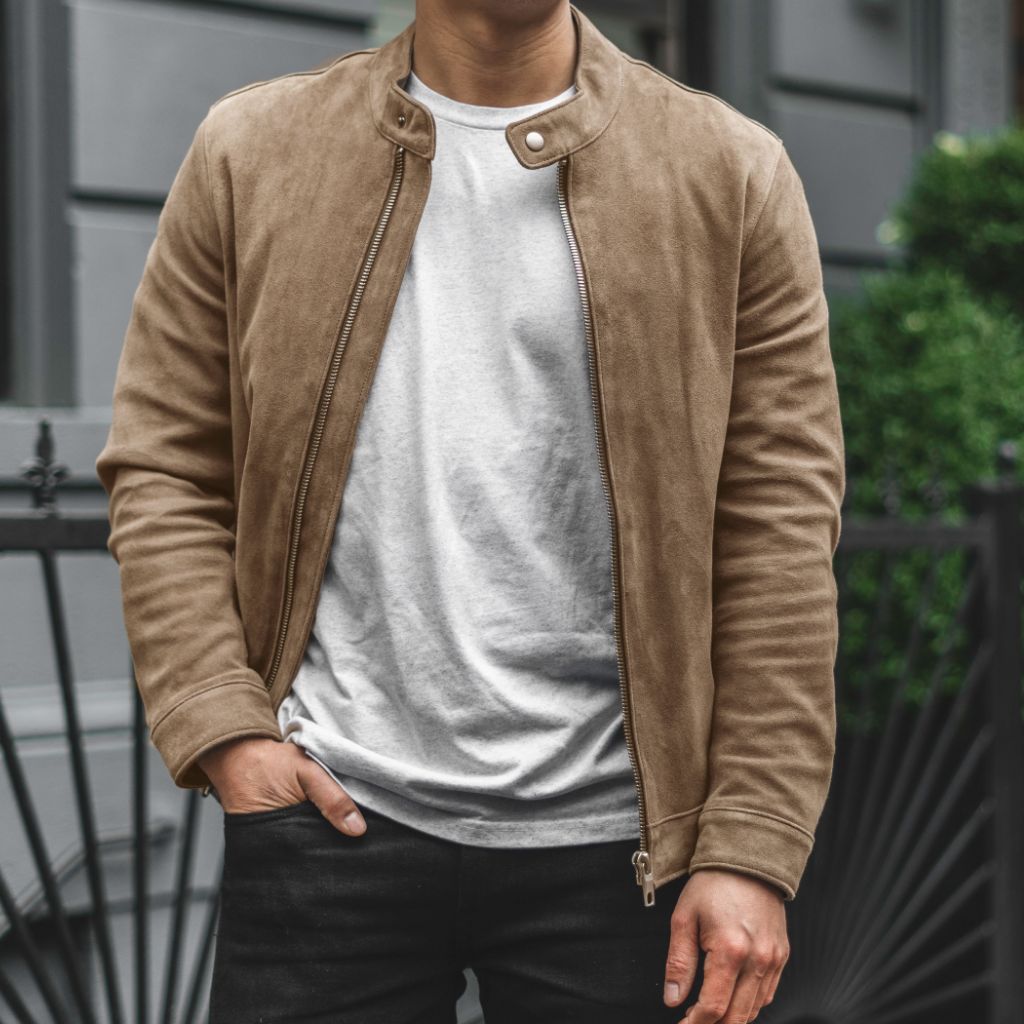 [S] Racer Jacket | Taupe