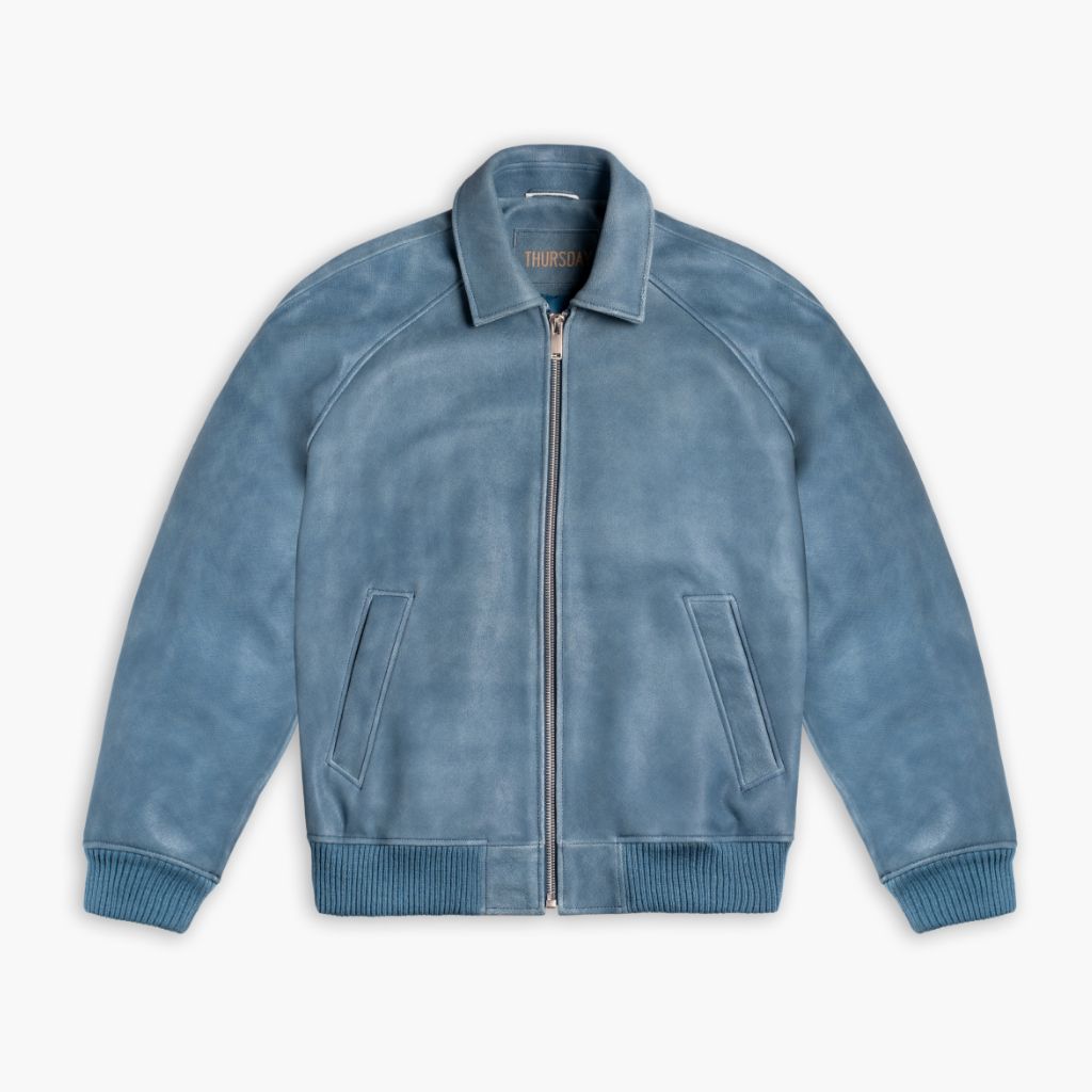 Major League Jacket | Blue Textured