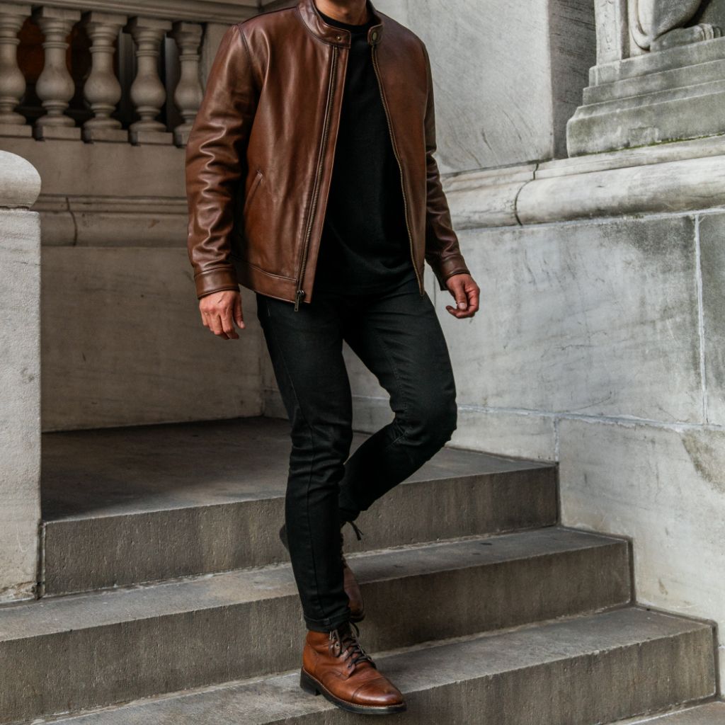 Racer Jacket | Brandy