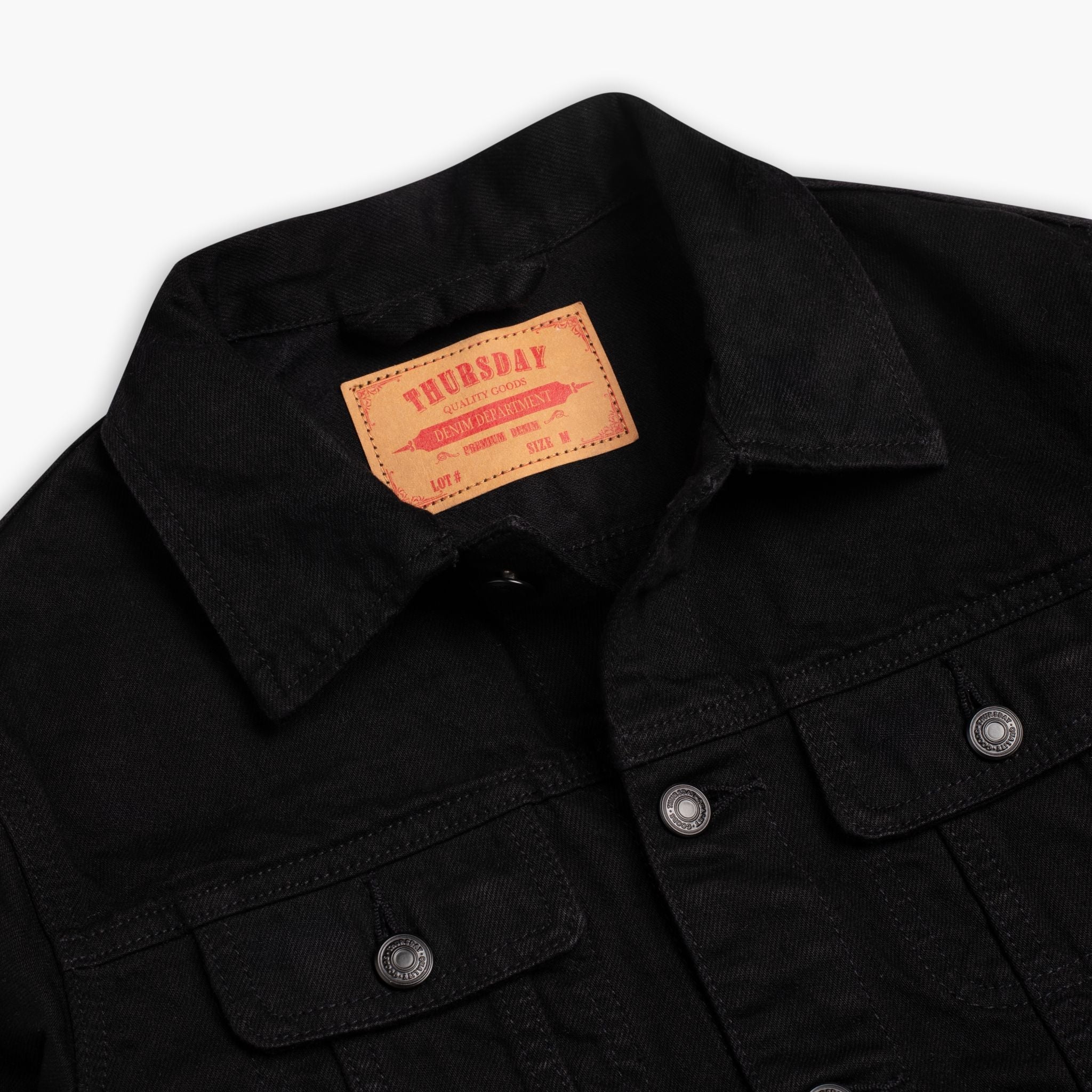 Denim Trucker Jacket | Black