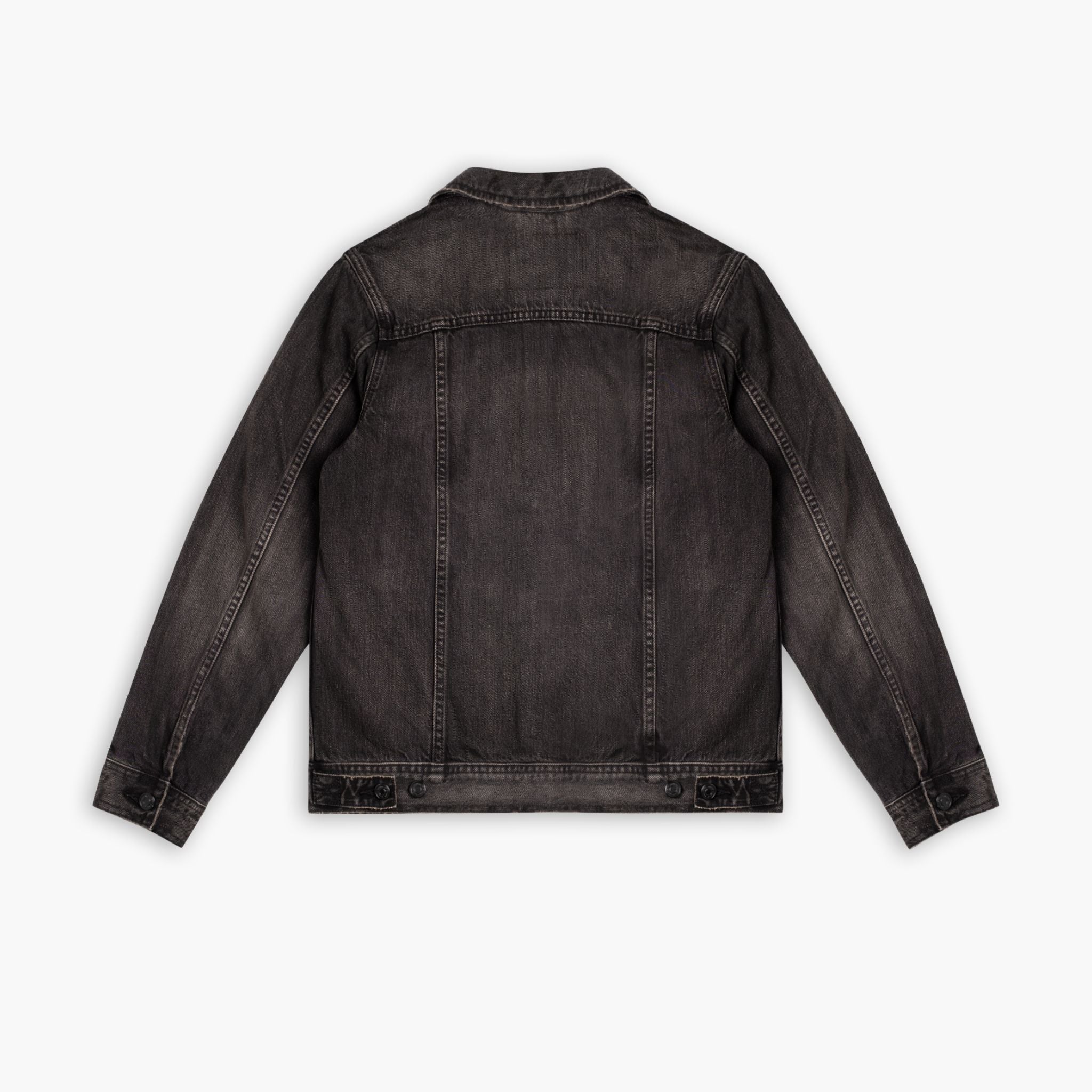 Denim Trucker Jacket | Faded Black