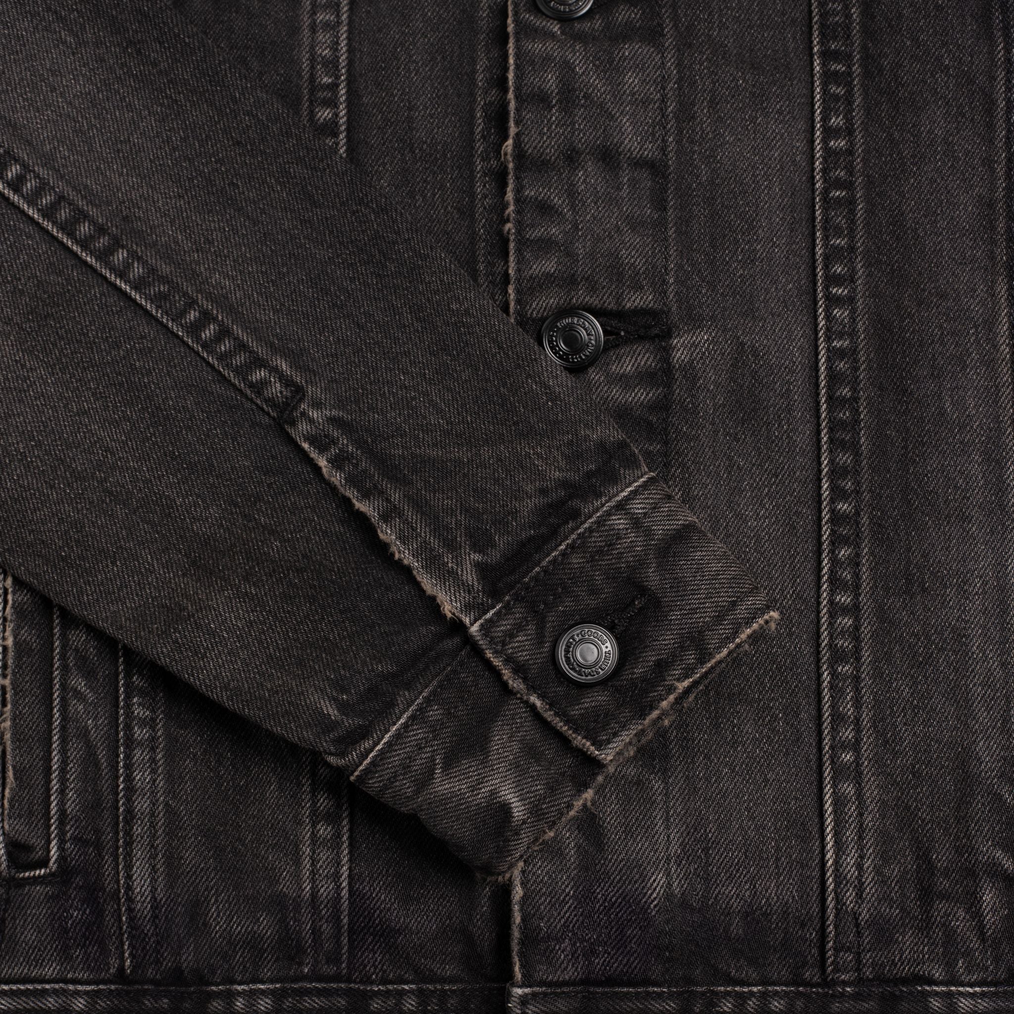 Denim Trucker Jacket | Faded Black