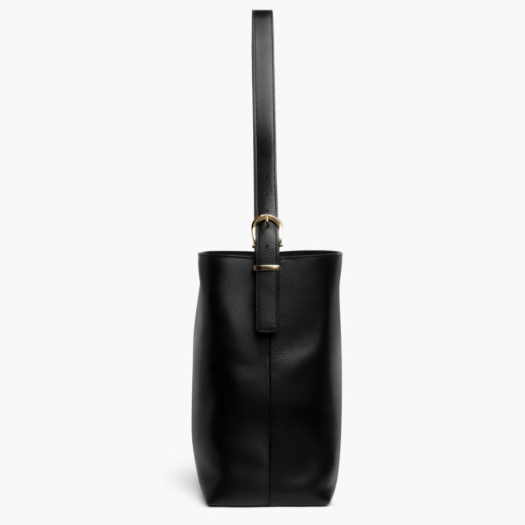 Bucket Bag | Black & Gold