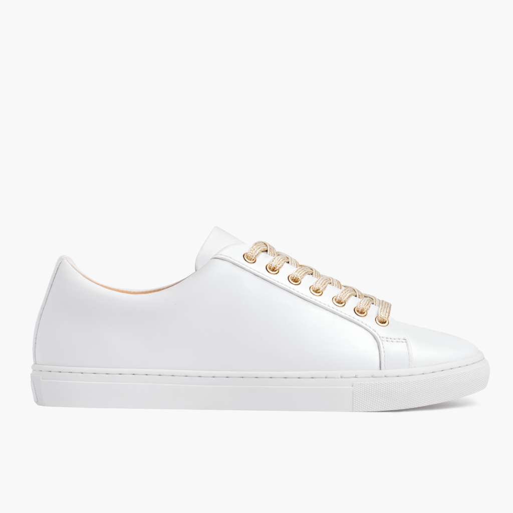Women's Premier Low Top | White & Gold