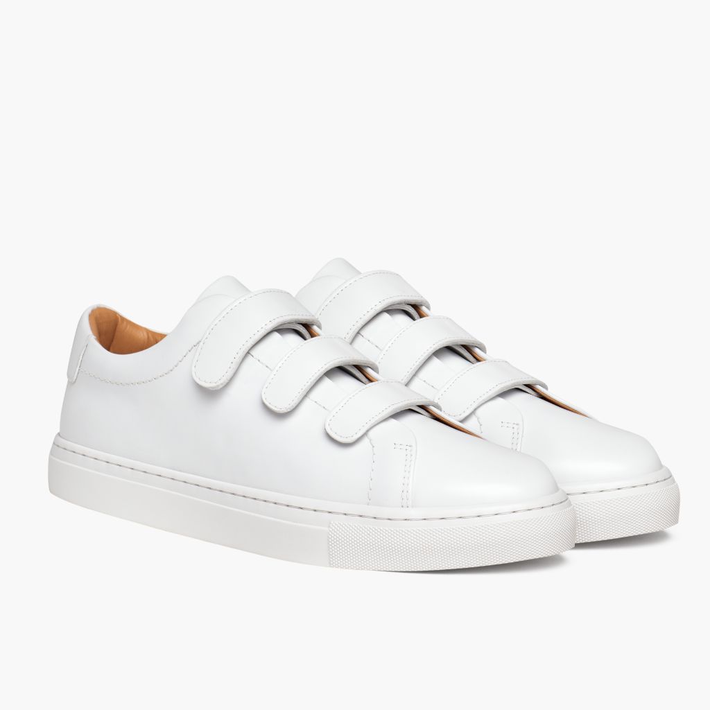 Women's Triple Strap Low Top | White