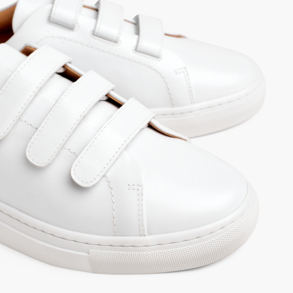 Women's Triple Strap Low Top | White