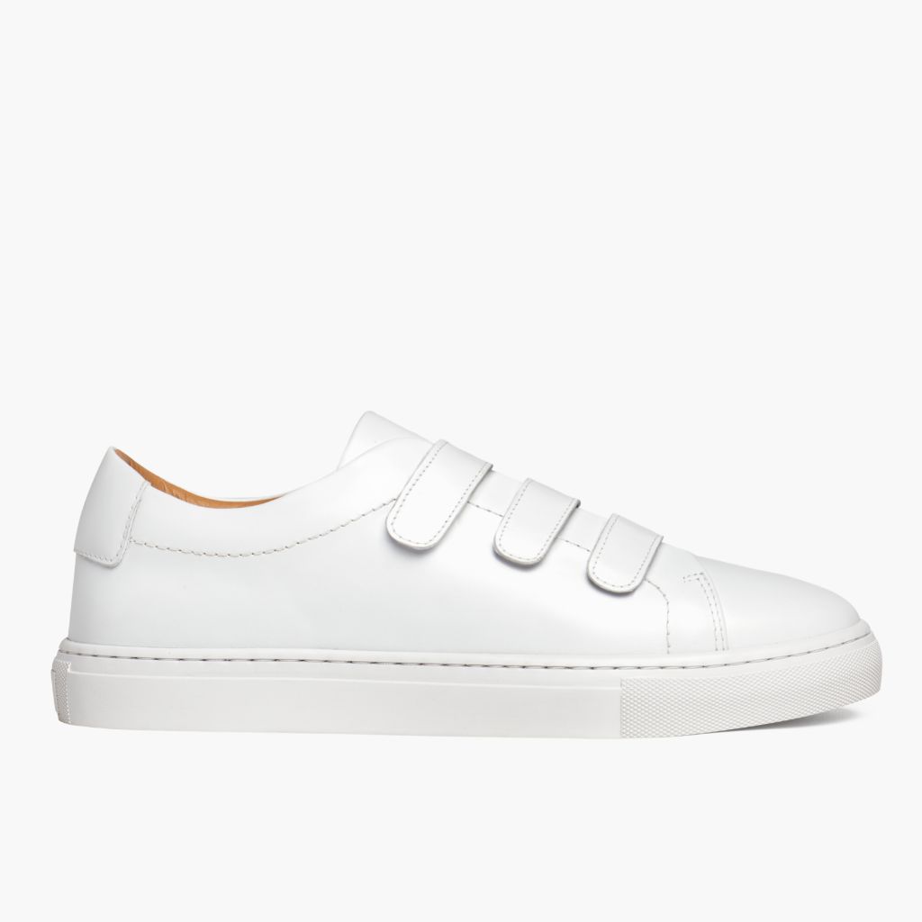 Women's Triple Strap Low Top | White