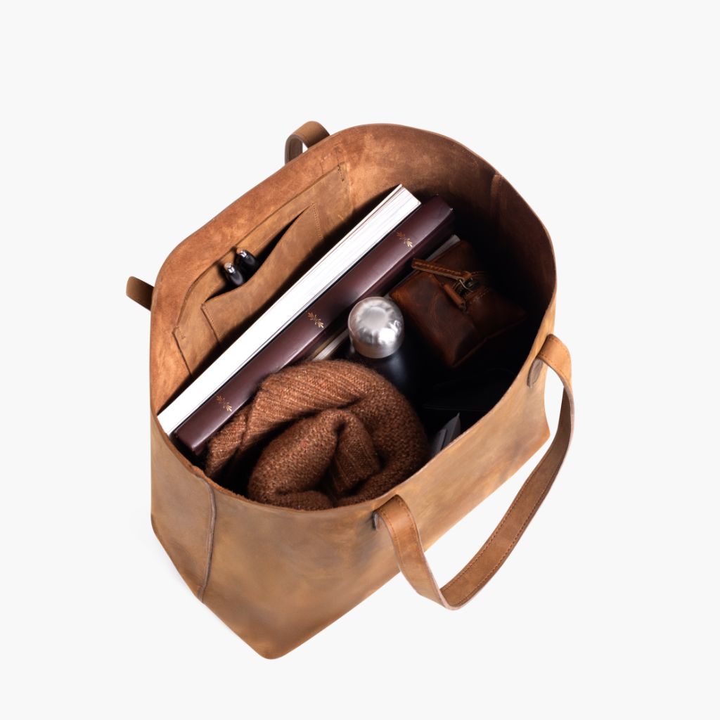 Everyday Tote | Vintage Cognac (L)