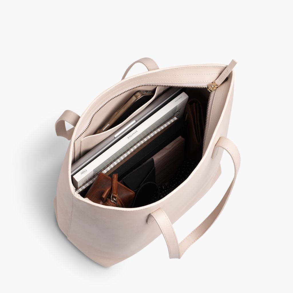 Everyday Tote | Beige (L) (Zipper)