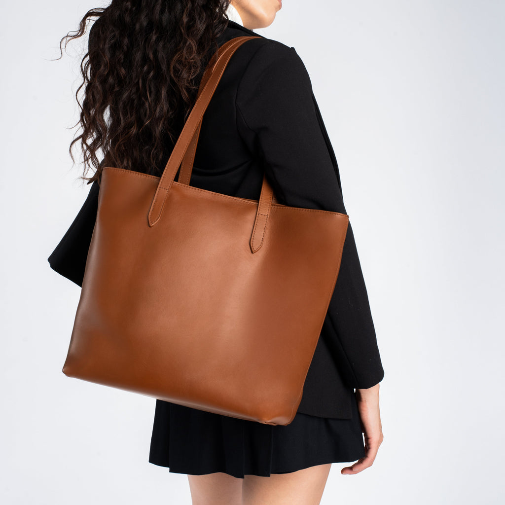 Everyday Tote | Cuero (L) (Zipper)