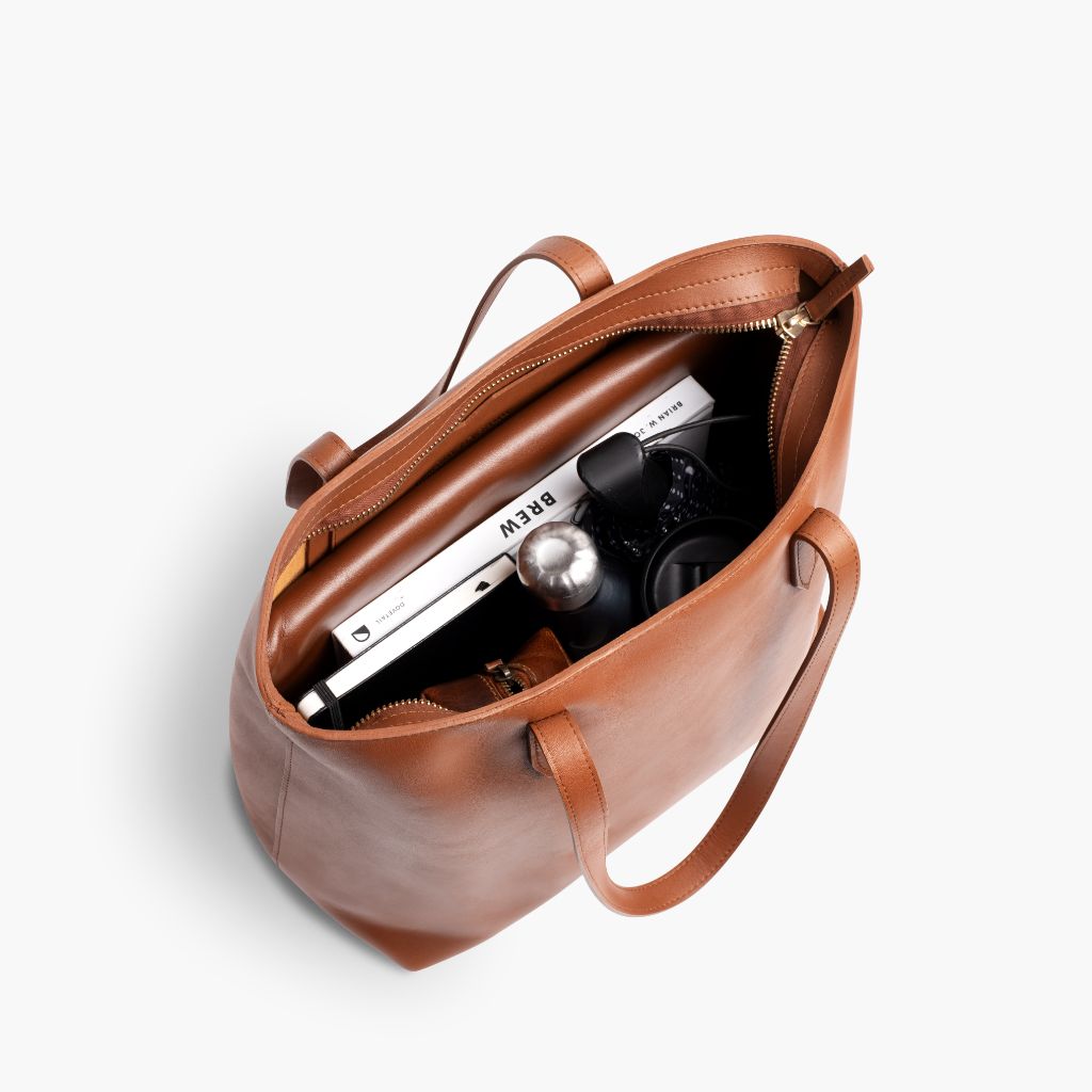 Everyday Tote | Cuero (L) (Zipper)