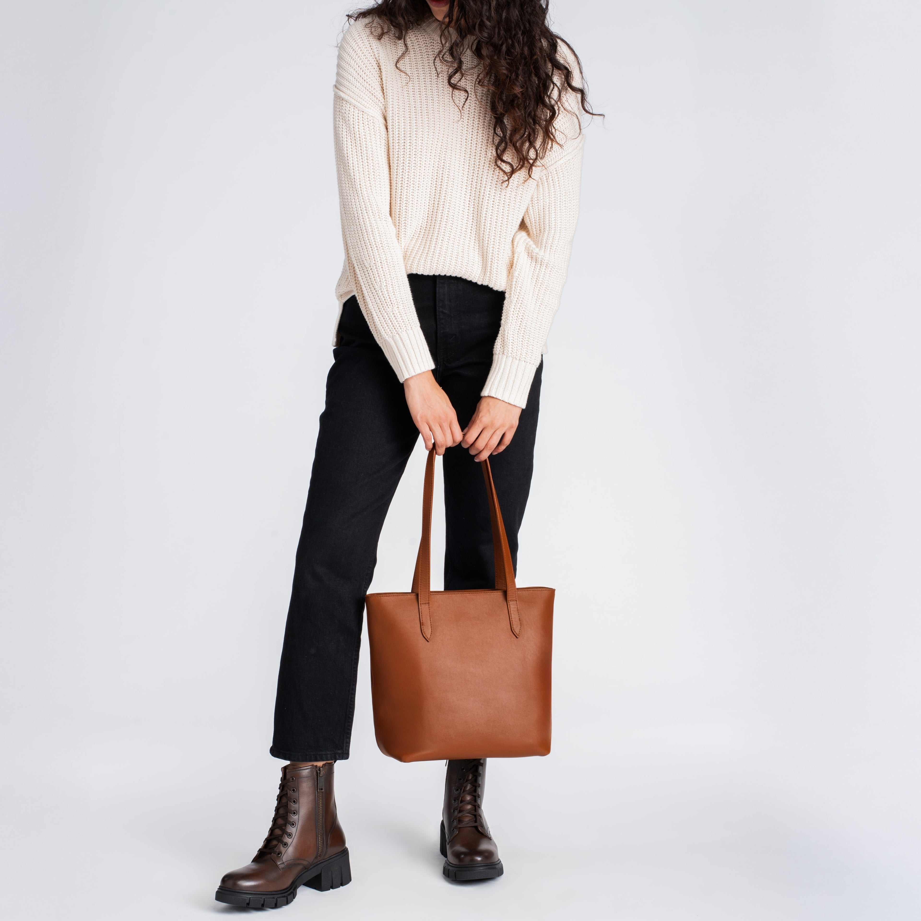 Everyday Tote | Cuero (M) (Zipper)
