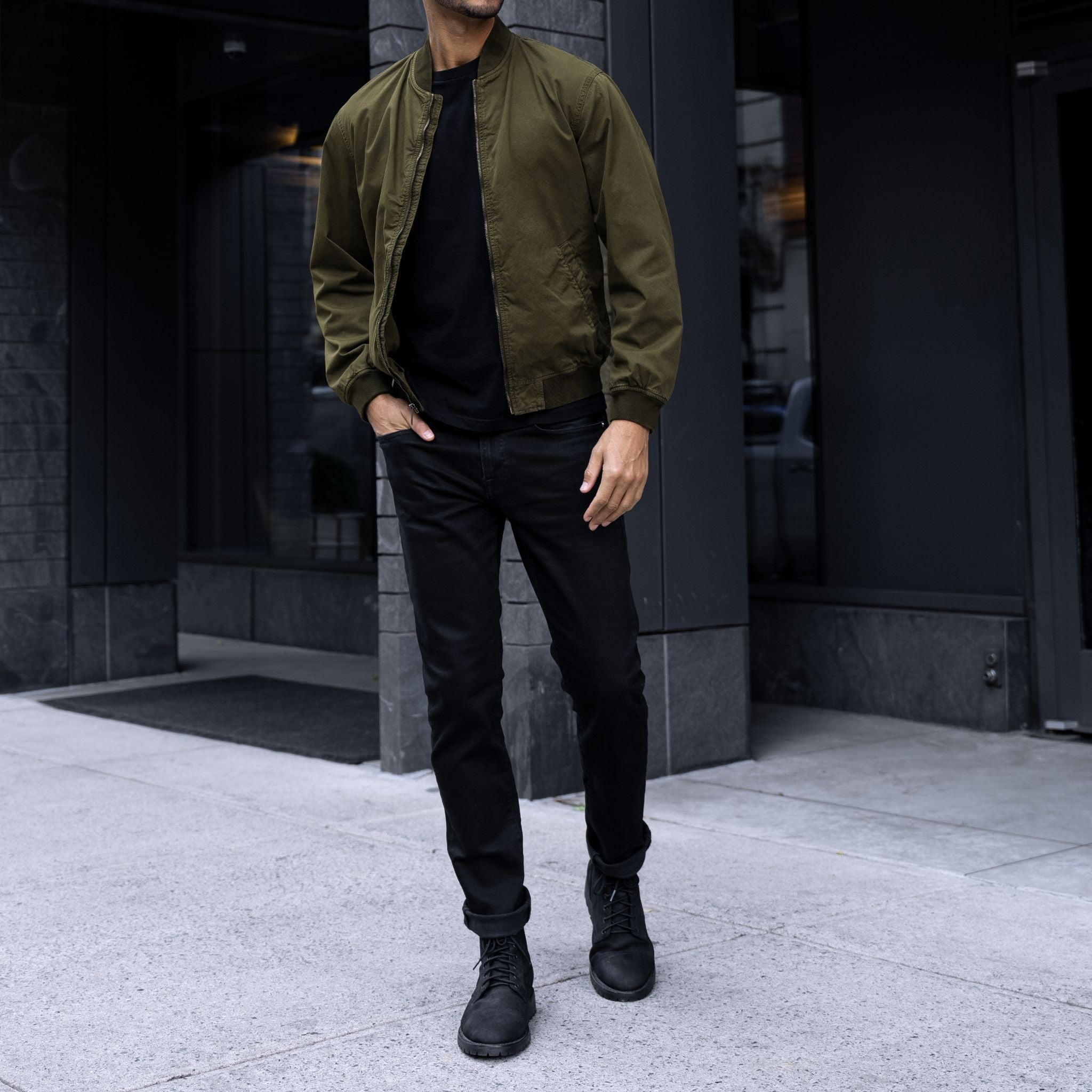 Alpha M Bomber | Army Green