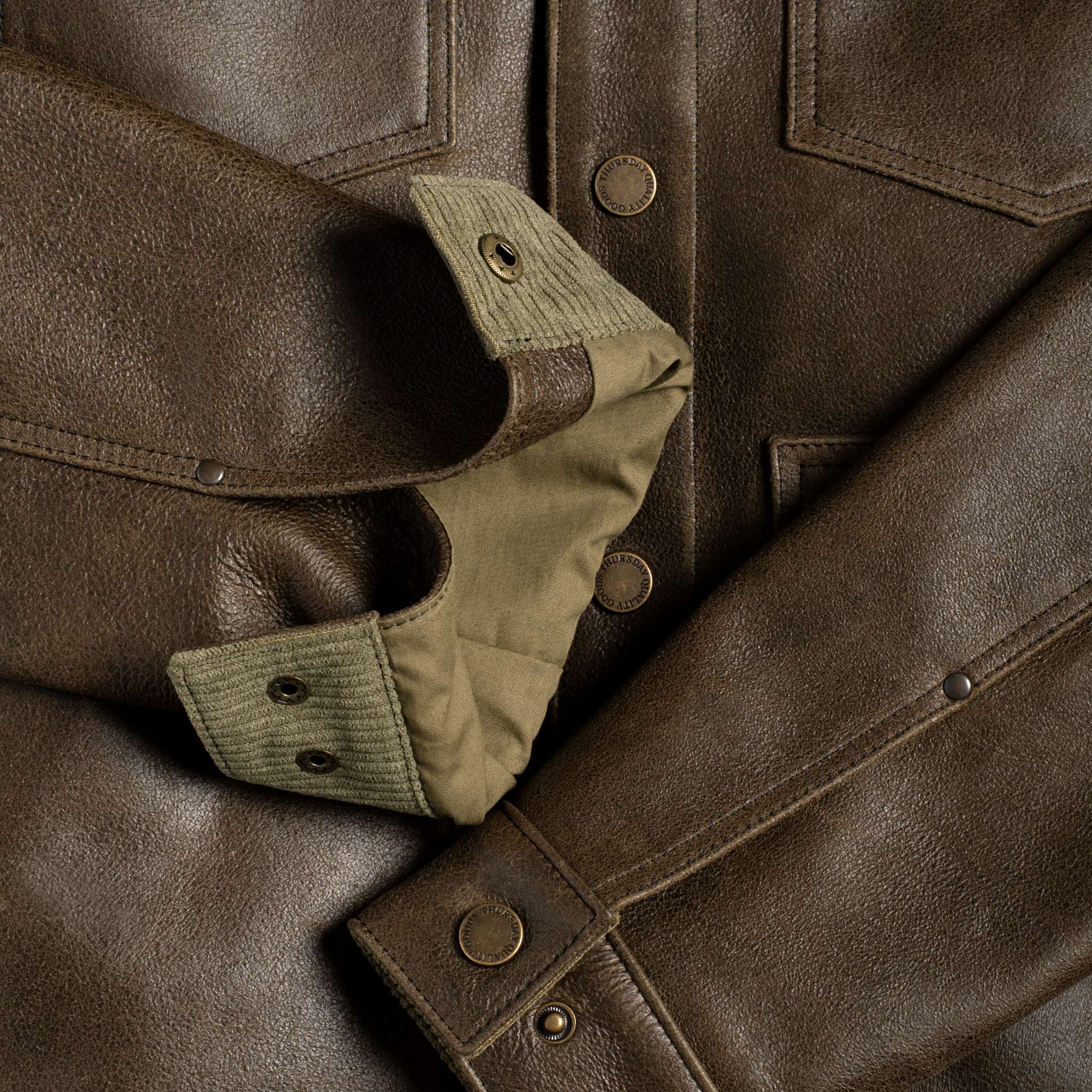 Roughout Cruiser Jacket | Dark Olive
