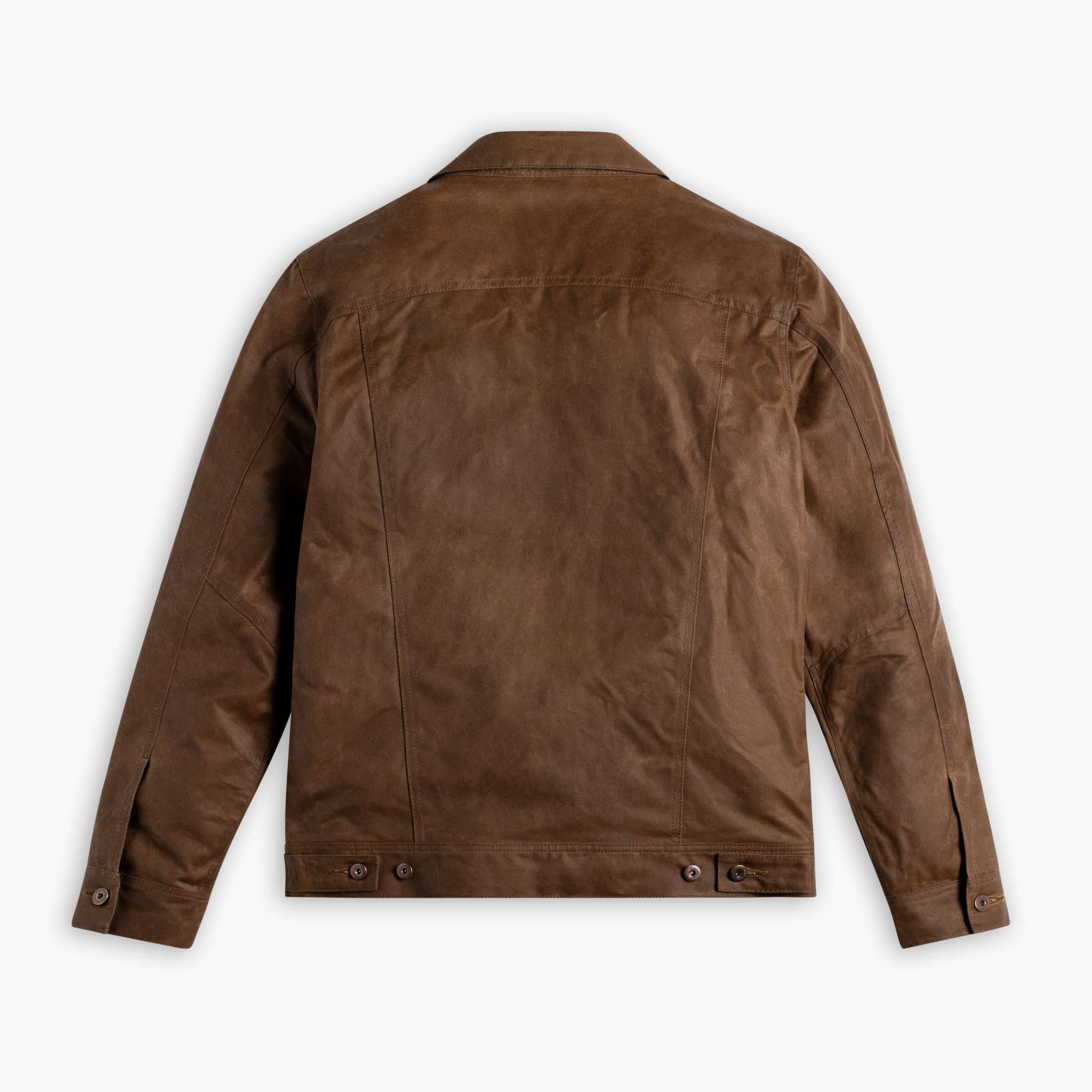 Waxed Trucker Jacket | Coyote